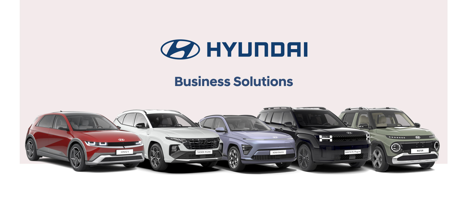 Hyundai cars with business solutions title