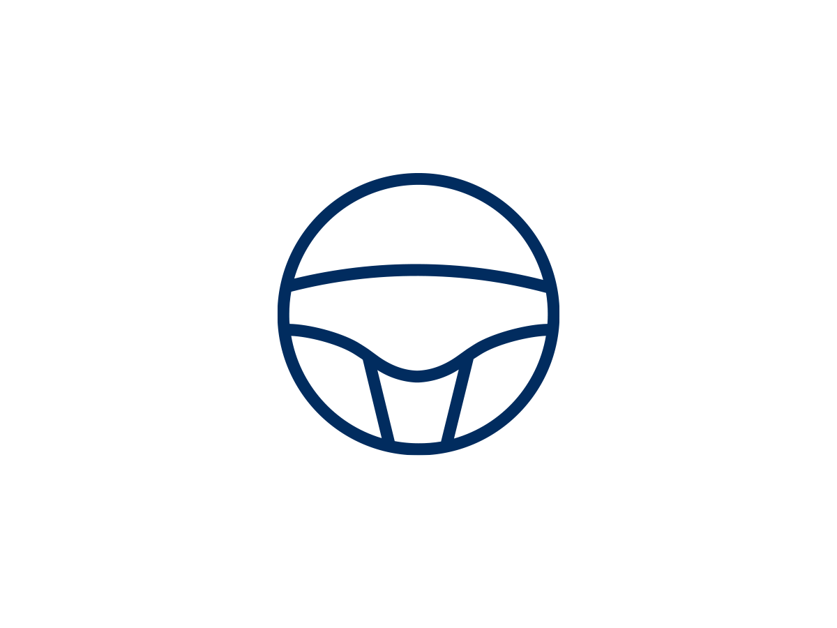 Icon symbolising a Hyundai steering wheel to book a test drive.