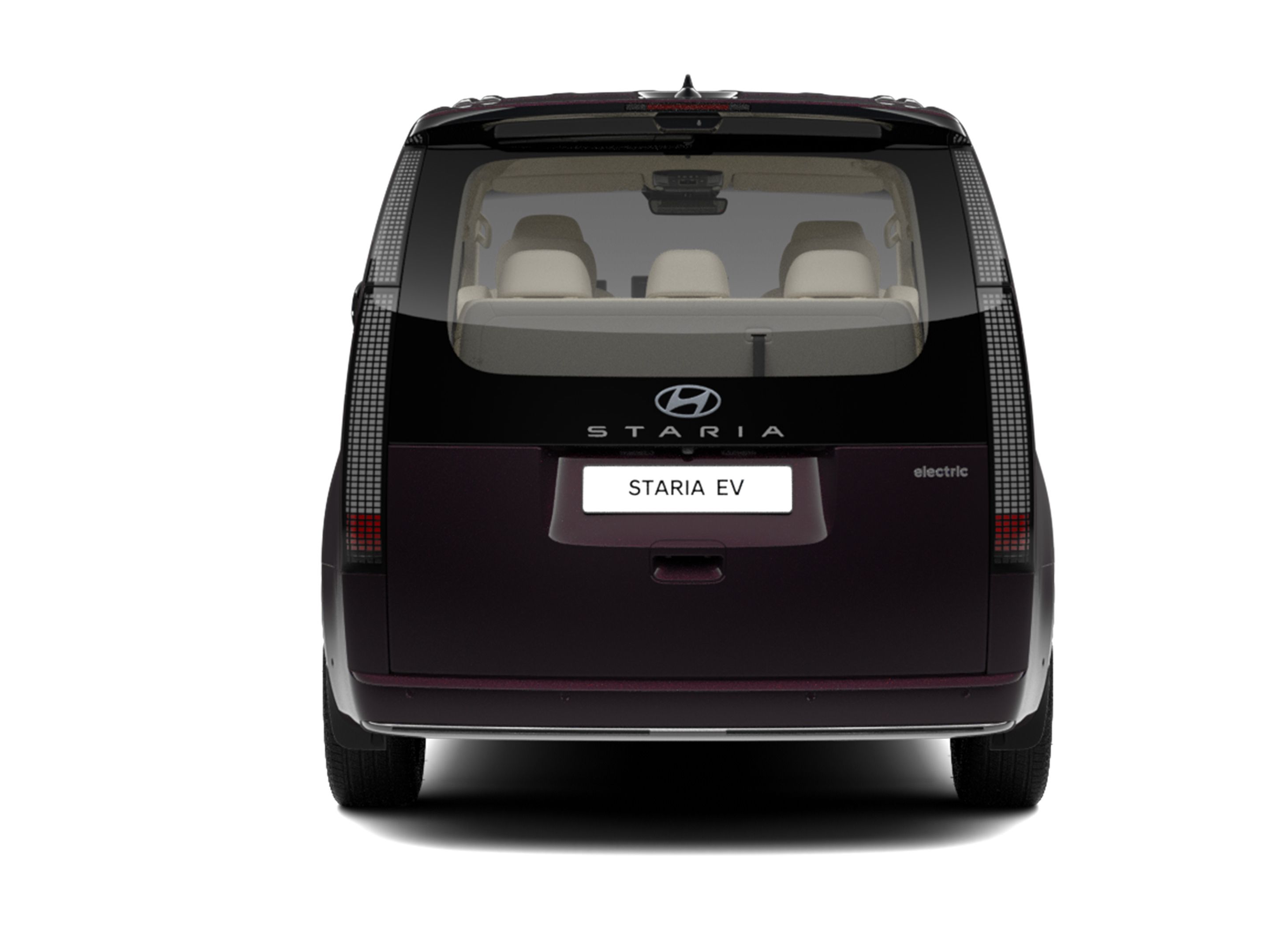 Rear view of the Hyundai STARIA Electric.