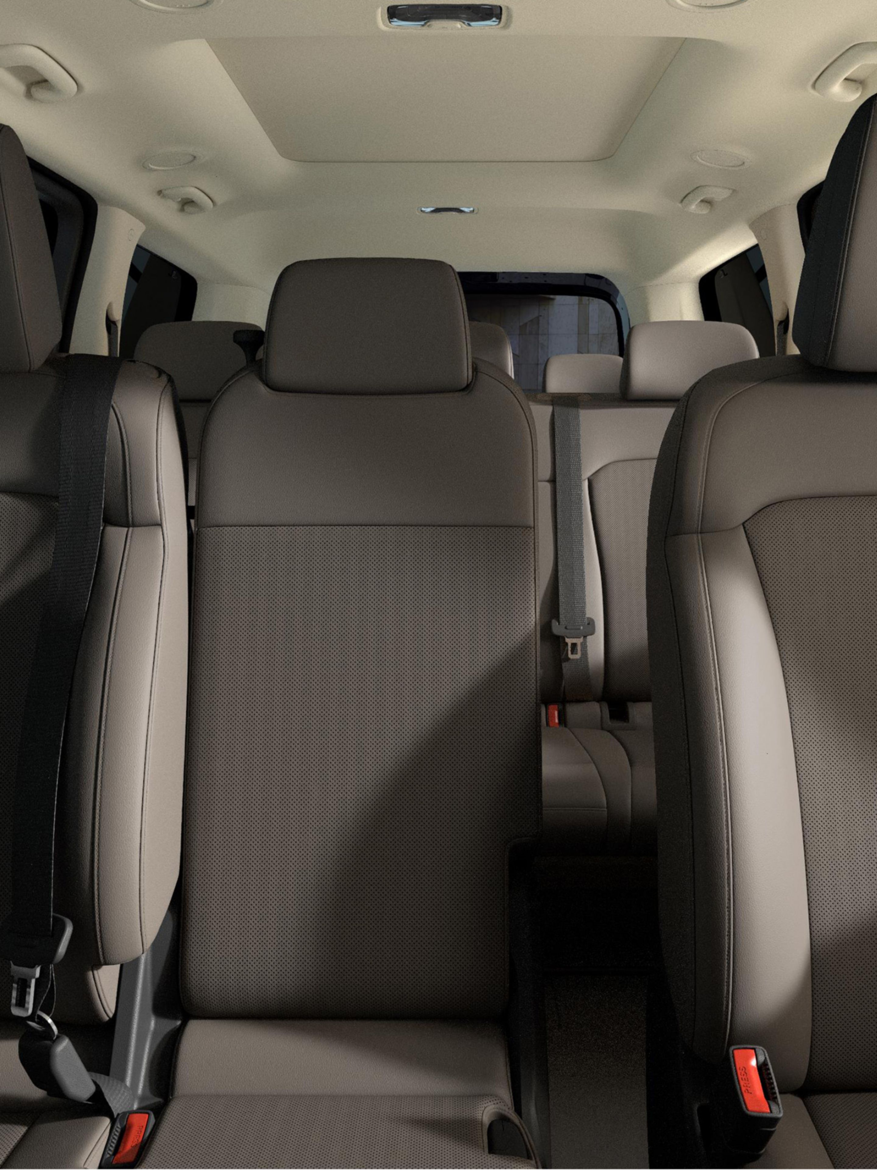 Front cabin of the Hyundai STARIA Electric highlighting seating comfort.