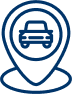 Navigation icon with car on it